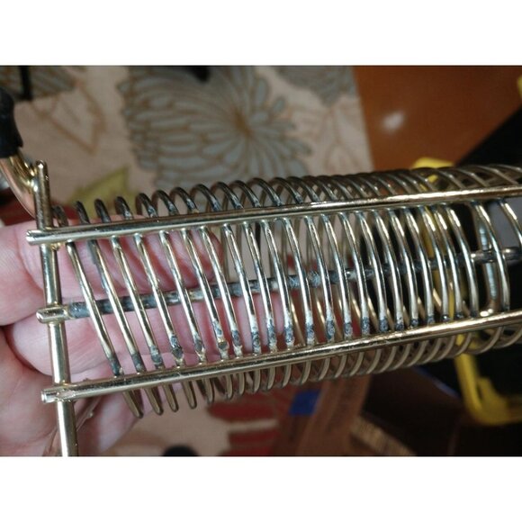 Retro Office Spiral Letter/Bill/Holder, Gold Tone MCM Vintage - Picture 4 of 7